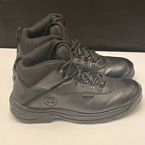 Timberland Men’s White Ledge Waterproof Mid Hiking Boot Black, Full Grain Size 8
